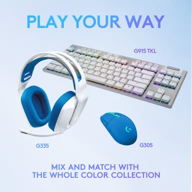 Logitech G335 pelikuulokkeet (valkoinen)