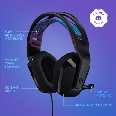 Logitech G335 pelikuulokkeet (musta)