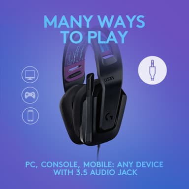 Logitech G335 pelikuulokkeet (musta)