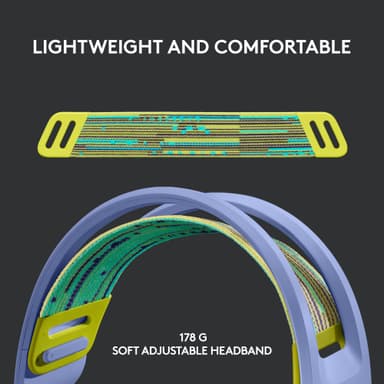 Logitech G733 Wireless Lightspeed RGB pelikuulokkeet (violetti)