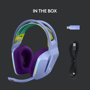 Logitech G733 Wireless Lightspeed RGB pelikuulokkeet (violetti)