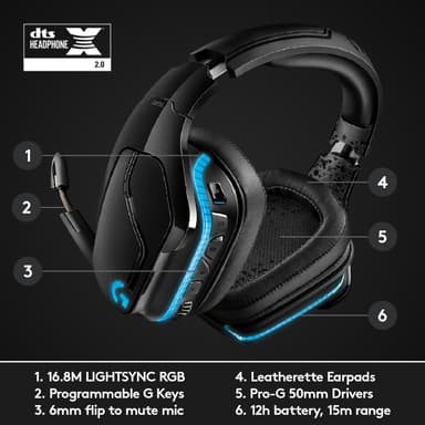 Logitech G935 langattomat pelikuulokkeet
