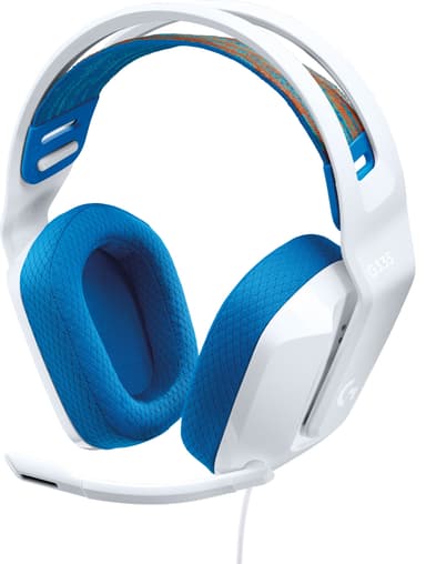 Logitech G335 pelikuulokkeet (valkoinen)