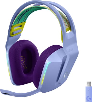Logitech G733 Wireless Lightspeed RGB pelikuulokkeet (violetti)