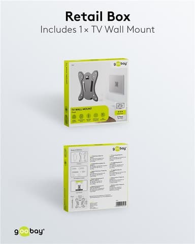 TV-seinäteline Basic Fix (koko S)