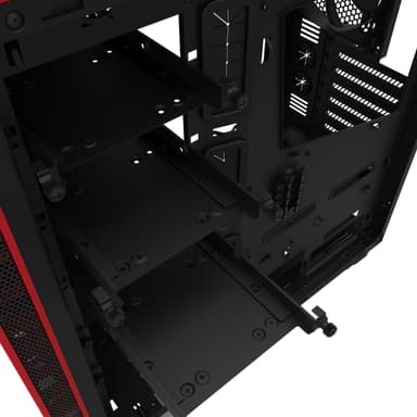 NZXT H440W 2017 PC-kotelo (musta/punainen/ikkuna)