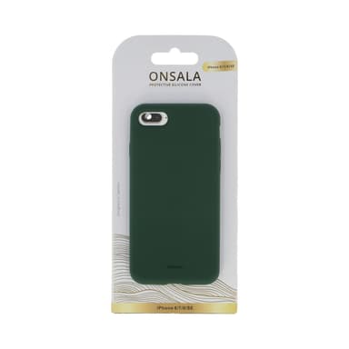 ONSALA Suojakuori Silikooni Olive Green - iPhone 6/7/8/SE