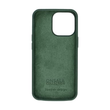 ONSALA Suojakuori Silikooni Olive Green - iPhone 13 Pro