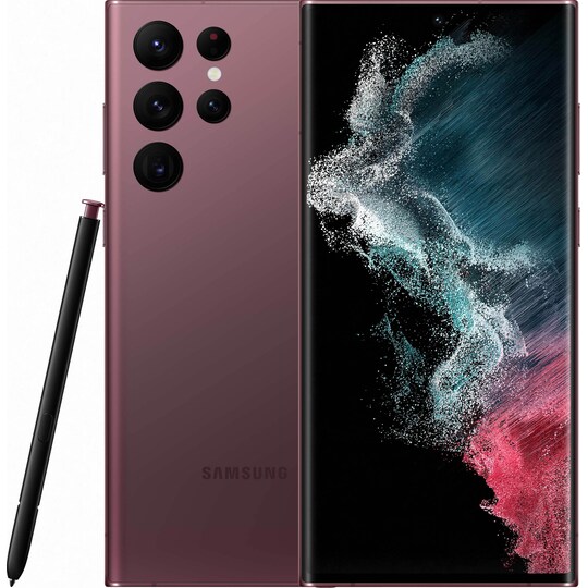 Samsung Galaxy S22 Ultra 5G älypuhelin 12/256 GB (viininpunainen)