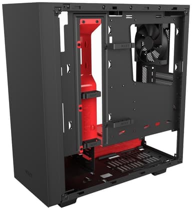 NZXT S340 Elite PC-kotelo (mattamusta/punainen)