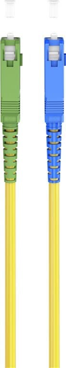 Goobay Valokuitukaapeli (FTTH), yksimuotoinen (OS2) keltainen, keltainen (simplex), 0,5 m