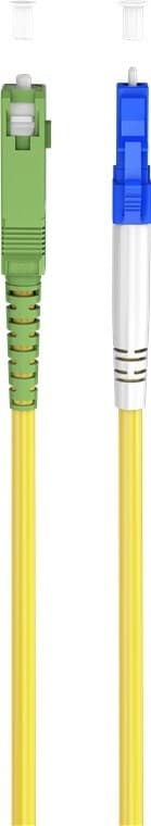 Goobay Valokuitukaapeli (FTTH), yksimuotoinen (OS2) keltainen, keltainen (simplex), 3 m