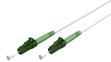 Valokuitukaapeli (FTTH), Singlemode (OS2) Valkoinen, valkoinen (Simplex), 2 m