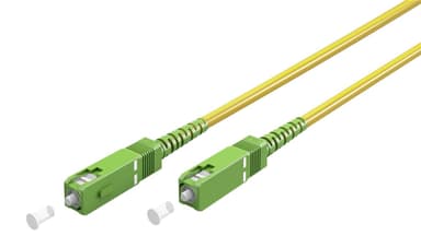 Goobay Valokuitukaapeli (FTTH), yksimuotoinen (OS2) keltainen, keltainen (simplex), 30 m