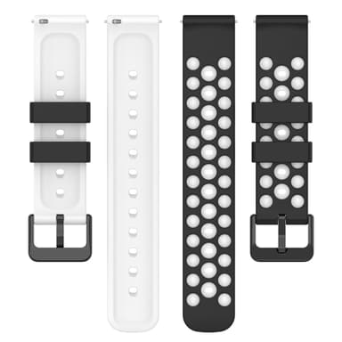 Klockarmband silikon Valkoinen 20 mm