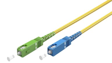 Goobay Valokuitukaapeli (FTTH), yksimuotoinen (OS2) keltainen, keltainen (simplex), 20 m