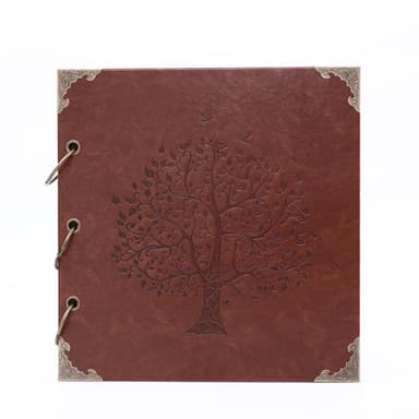 Retro Leaf Album 25 Sida 10 tum Ruskea