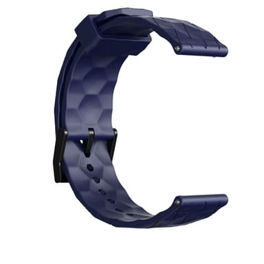 Klockarmband silikon med strukturmönster Tummansininen 20 mm Samsung Galaxy Watch 5/5 Pro/Gear Sport, Huawei Watch GT3/GT2 42 mm, Honor Watch SE, Huami Amazfit GTS 3/GTS 2E, Garmin Forerunner 158/55/245/645
