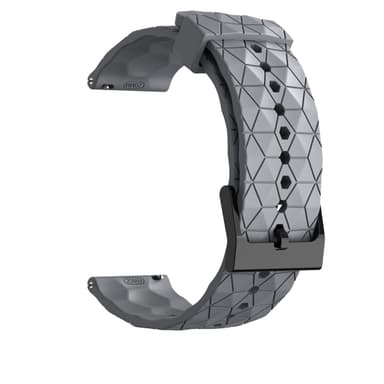 Kellon ranneke, jossa on kuvioitu kuvio Harmaa 22 mm Samsung Galaxy Watch 3 45mm/Gear S3/S3 Classic/S3 Frontier, Huawei Watch GT Runner, Huami Amazfit GTR 3, Honor Watch GS 3, Garmin Venus 2