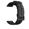 Klockarmband silikon med strukturmönster Musta 20 mm Samsung Galaxy Watch 5/5 Pro/Gear Sport, Huawei Watch GT3/GT2 42 mm, Honor Watch SE, Huami Amazfit GTS 3/GTS 2E, Garmin Forerunner 158/55/245/645