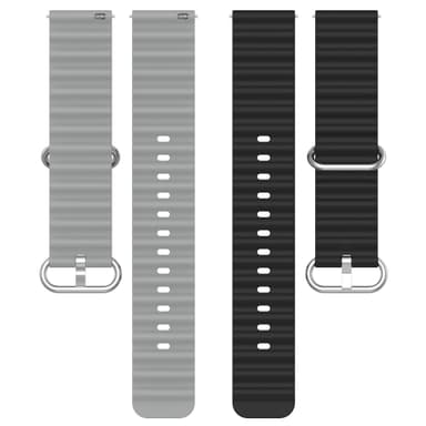 Kellon hihna silikonia Monivärinen 22 mm Samsung Galaxy Watch 3 45mm/Gear S3/S3 Classic/S3 Frontier, Huawei Watch GT Runner, Huami Amazfit GTR 3, Honor Watch GS 3, Garmin Venus 2, Fossil Gen