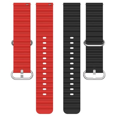 Kellon hihna silikonia Punainen 20 mm Samsung Galaxy Watch 5/5 Pro/4 40 mm 44 mm/Gear Sport, Huawei Watch GT3/GT2 42 mm, Honor Watch SE, Huami Amazfit GTS 3/GTS 2E/GTS 2 Mini/GTS 2, Garmin