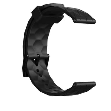 Klockarmband silikon med strukturmönster Musta 20 mm Samsung Galaxy Watch 5/5 Pro/Gear Sport, Huawei Watch GT3/GT2 42 mm, Honor Watch SE, Huami Amazfit GTS 3/GTS 2E, Garmin Forerunner 158/55/245/645