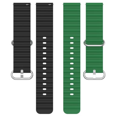 Kellon hihna silikonia Monivärinen 20 mm Samsung Galaxy Watch 5/5 Pro/4 40 mm 44 mm/Gear Sport, Huawei Watch GT3/GT2 42 mm, Honor Watch SE, Huami Amazfit GTS 3/GTS 2E/GTS 2 Mini/GTS 2, Garmin