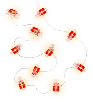 Goobay 10 LED valokuvaklipsi valonauha ""Gift""