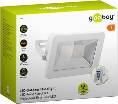 LED-strålkastare för utomhusbruk, 30 W