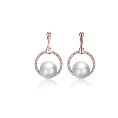 Faux Pearl Halsband Armband Örhängen Set Ruusukulta