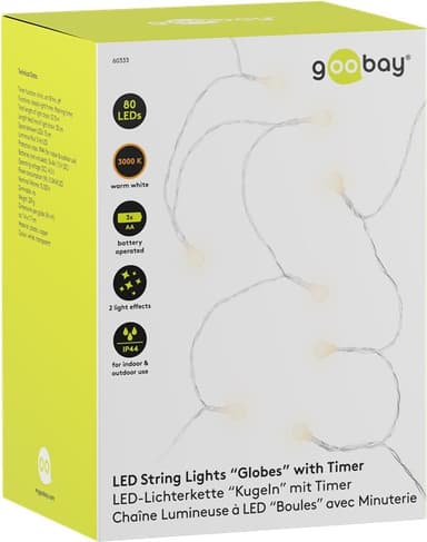 Goobay 80 LED merkkivalo ""Balls""