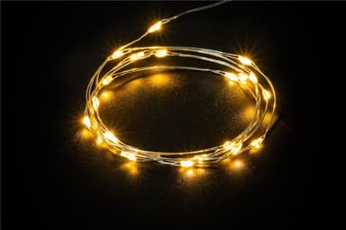 Goobay Valosilmukka hopealangalla ja 20 LED-lamppua, sis. ajastin