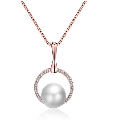 Faux Pearl Halsband Armband Örhängen Set Ruusukulta