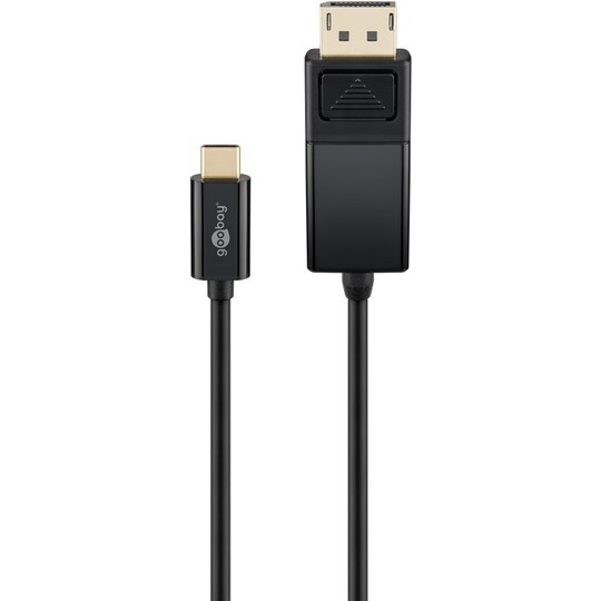 USB-C™-DisplayPort-sovitinkaapeli 4k 60 Hz, 1,20 m, musta