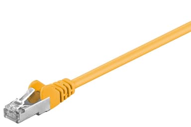 Goobay Patch-kaapeli CAT 5e, SF/UTP, keltainen, 1 m