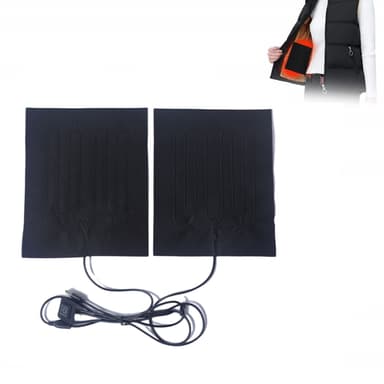 2 i 1 elektrisk värmedyna för kläder Musta 200X250 mm