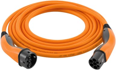 Latauskaapeli Tyyppi 2, enintään 7,4 kW, 7 m, Oranssi
