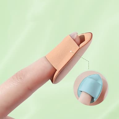 Finger Puff minimeikkisienet 5 kpl Musta