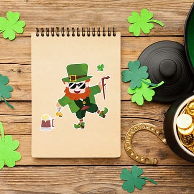 St Patrick s Day klistermärken i 6 delar