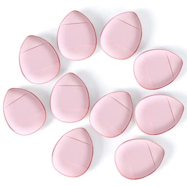 Finger Puff Meikkisienet 10 kpl Vaaleanpunainen
