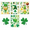 Ikkunatarrat St. Patrick&#39 s Day Static 4 arkkia Monivärinen