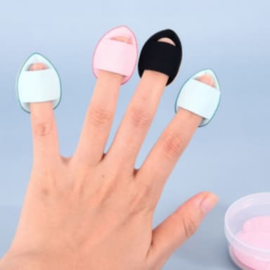 Finger Puff minimeikkisienet 5 kpl Valkoinen
