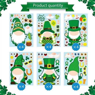 St. Patrick&#39 s Day -tarrat 24 kpl Monivärinen