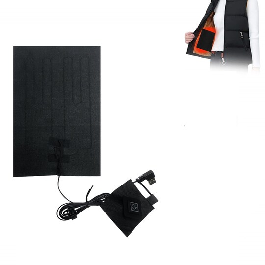 Elektrisk värmedyna för kläder Musta 16x25 cm