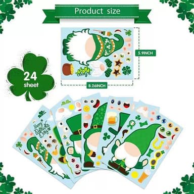 St. Patrick&#39 s Day -tarrat 24 kpl Monivärinen