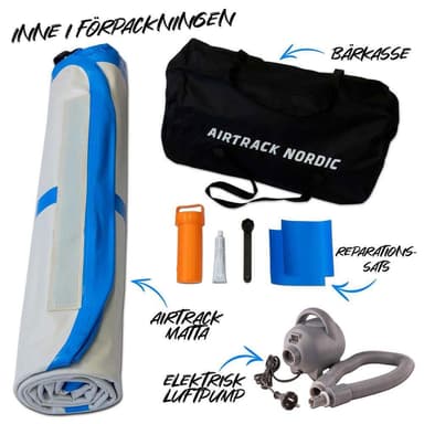 AirTrack Nordic Standard ilmavolttirata - Pinkki 5 m