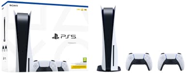 PlayStation 5 (PS5) pelikonsoli + lisäohjain