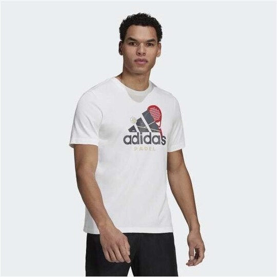 Adidas Graphic Logo Padel Tee, Miesten padel ja tennis T-paita XL