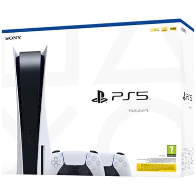 PlayStation 5 (PS5) pelikonsoli + lisäohjain